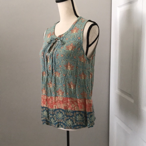 ANTHROPOLOGIE DANIEL RAINN Sleeveless Plaquette floral Top | M - Picture 6 of 12